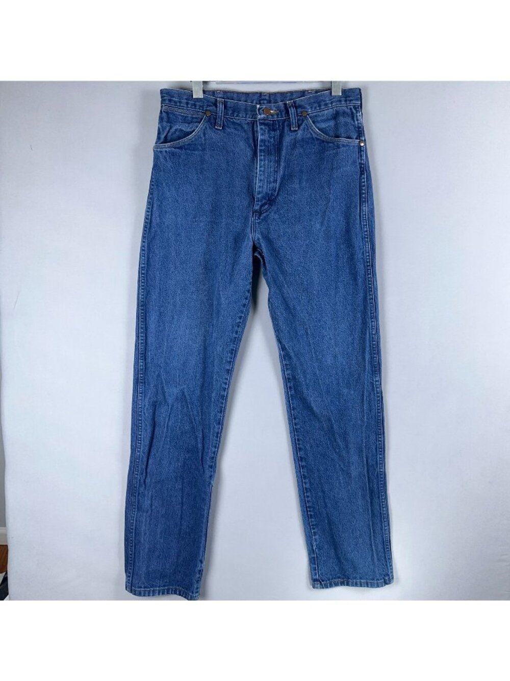 Wrangler 13MWZ Cowboy Cut Jeans Mens Size 36X34 Blue High Rise Straight Classic